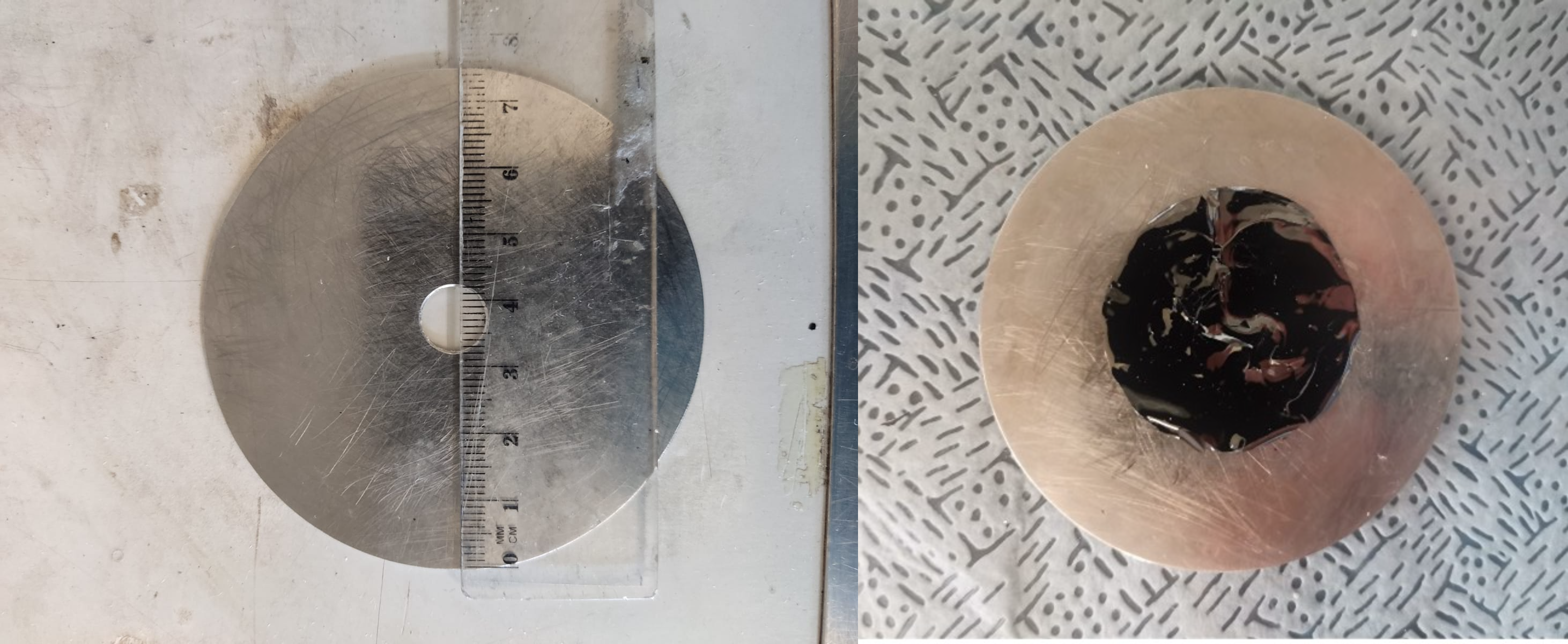 Figure 3 - Membrane glued to steel O-ring